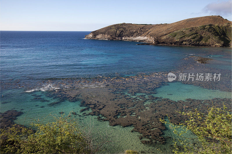 夏威夷瓦胡岛的哈瑙马湾自然保护区