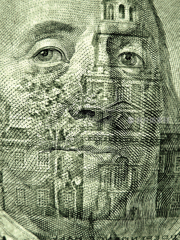 本杰明·富兰克林的透明肖像