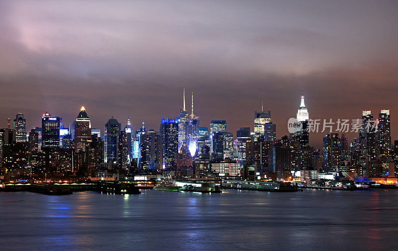 曼哈顿城市灯光