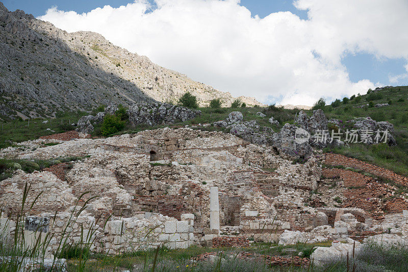 土耳其布尔杜尔的萨加拉索斯考古遗址