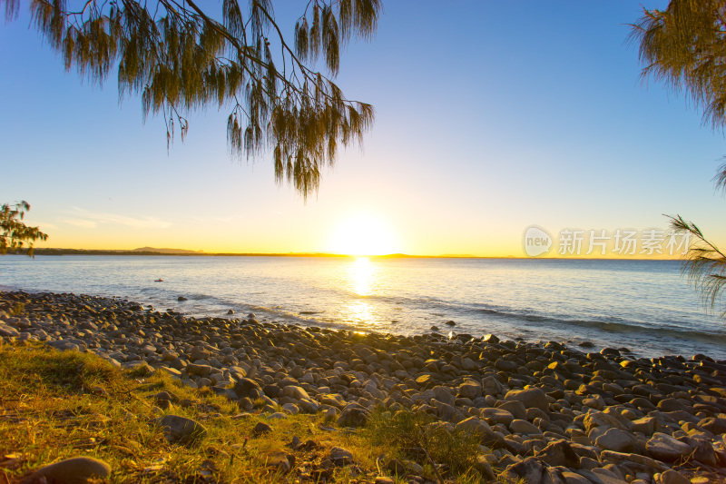 日落时分，澳大利亚昆士兰阳光海岸的努萨国家公园