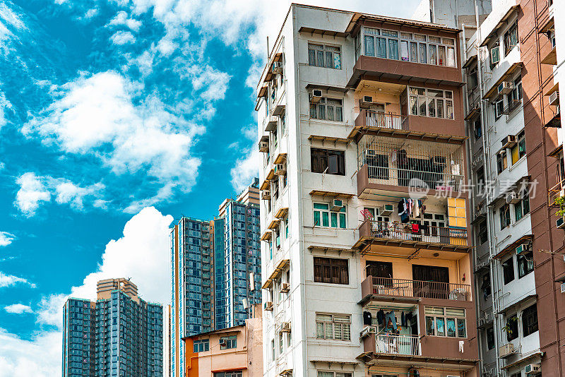 香港观塘旧公共住宅大厦