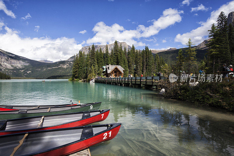 翡翠湖，Yoho国家公园，BC，加拿大