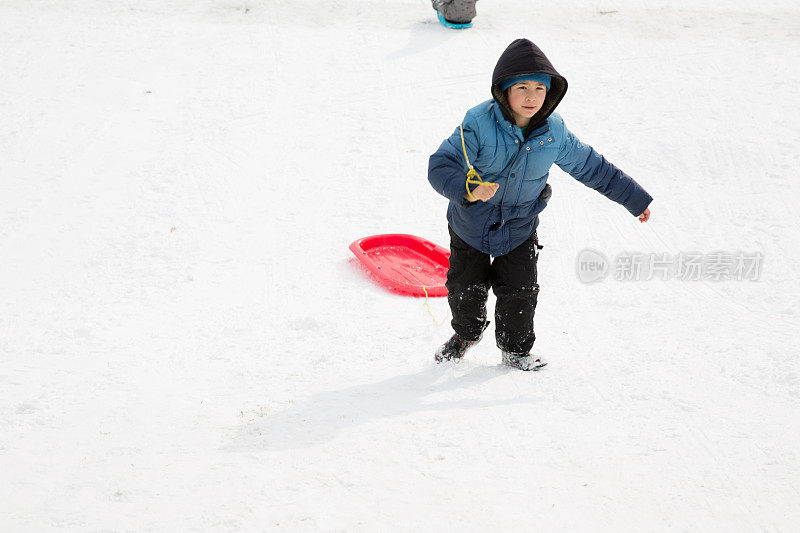 平底雪橇滑雪