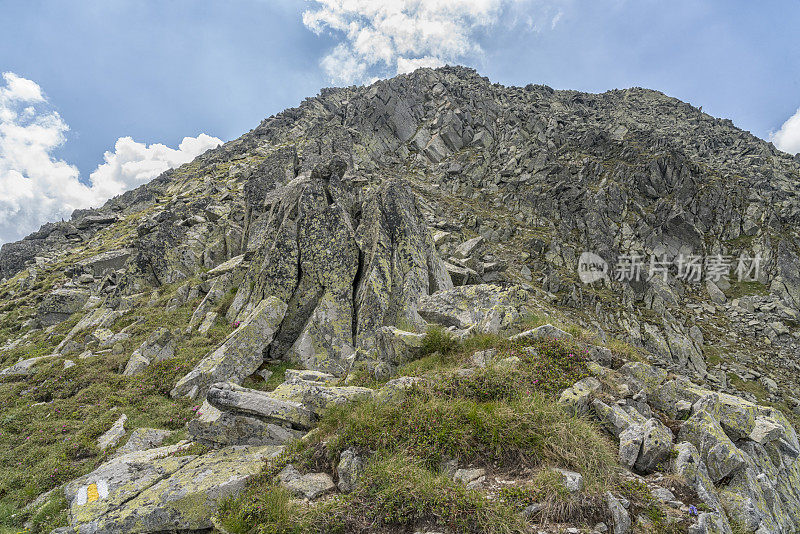 花岗岩，雷特扎特山上的路标