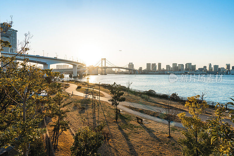 东京有井多运河公园钓鱼区