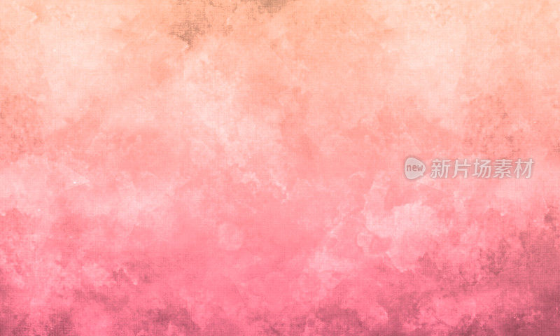 水彩画背景-手绘粉红色艺术品-抽象的云
