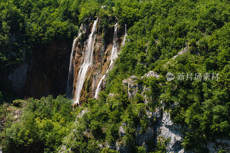 克罗地亚普利特维采湖国家公园的美景