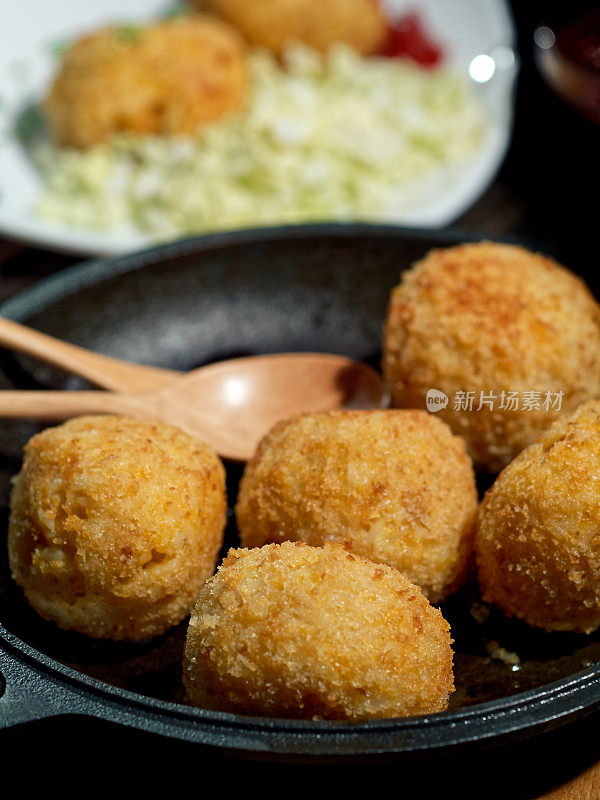 自制素食兰西尼(意式调味饭球)