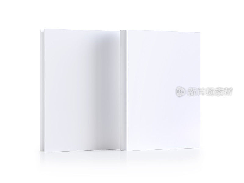 书孤立在白色模板上