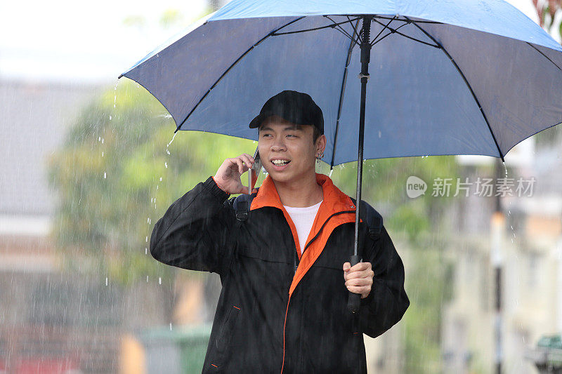 下雨的场景