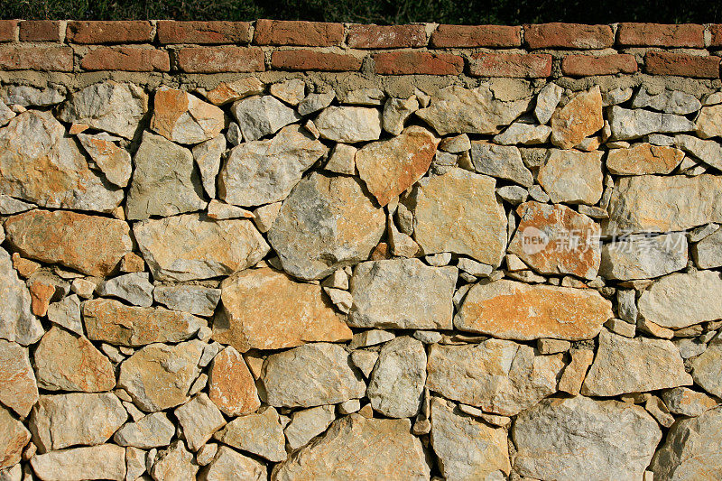 石头和砖墙