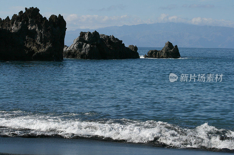 特内里费海岸的岩石