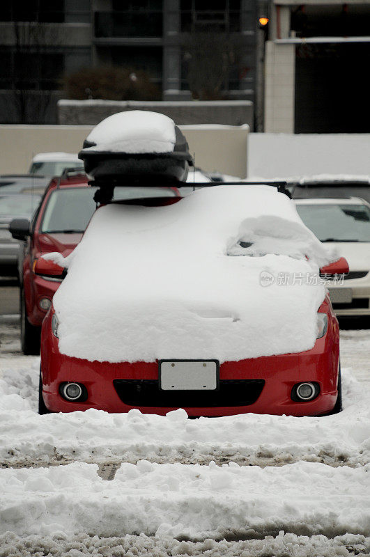 车下的雪