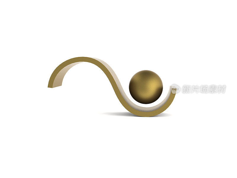 抽象三维球体logo
