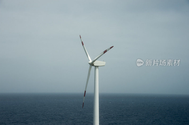 风力涡轮机和海洋。