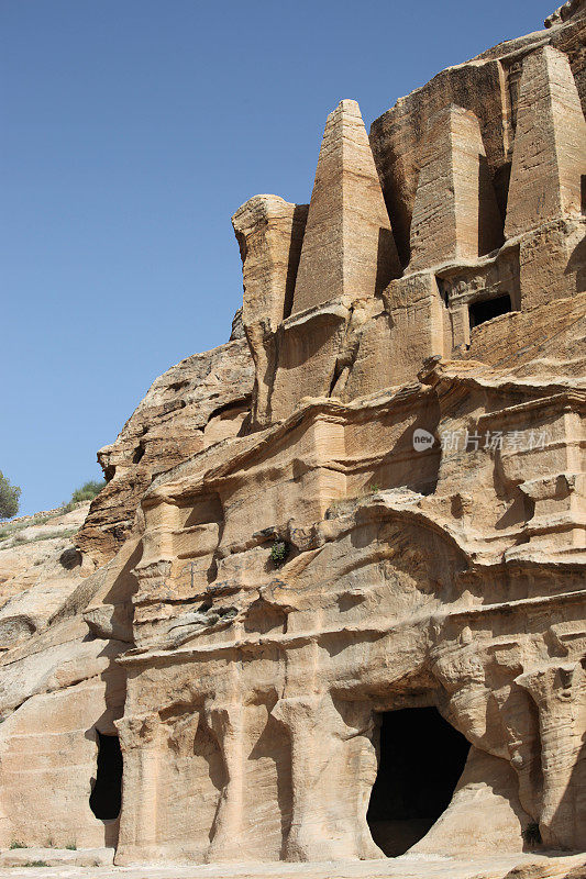 约旦佩特拉的Nabatean建筑