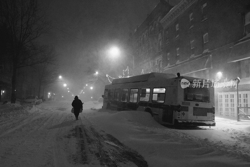 下雪的晚上