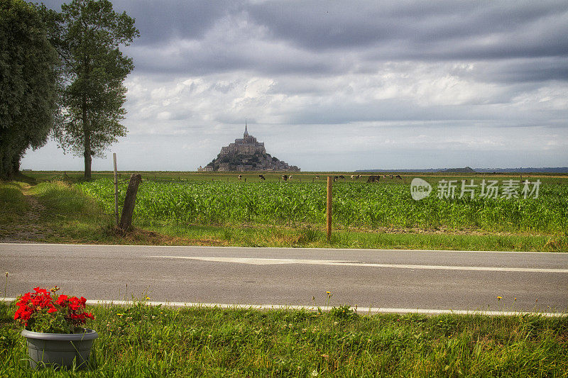 Mont-Saint-Michel,法国诺曼底,。