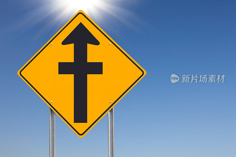 Faith前方交通标志