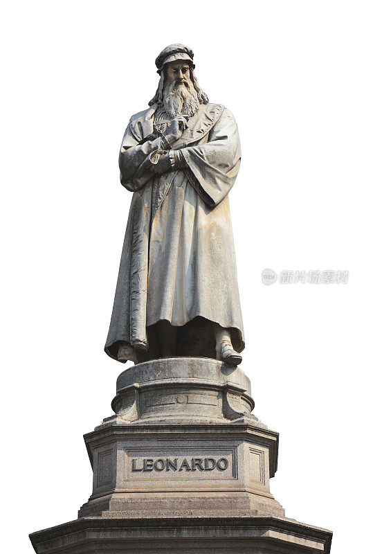 雷诺多达文西雕像