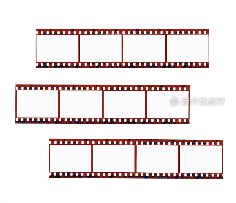 三个空胶片条XXL