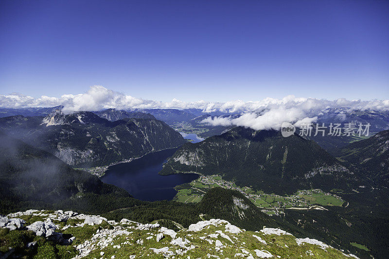 山湖全景