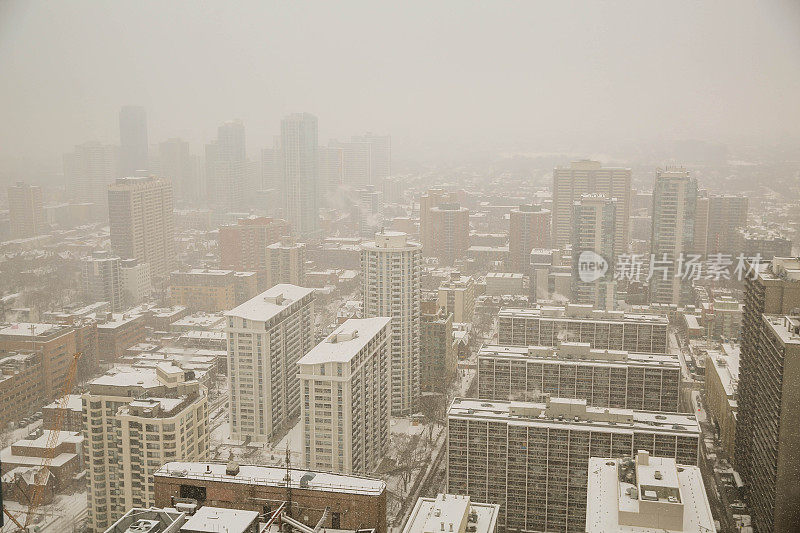 城市下雪了