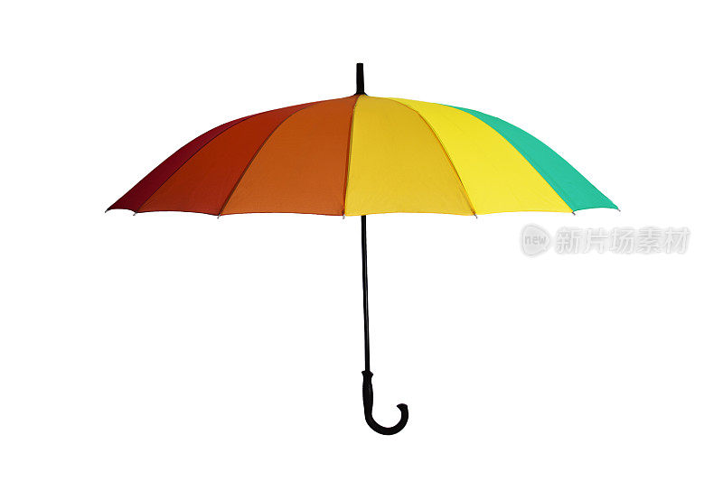 彩虹伞上的白色