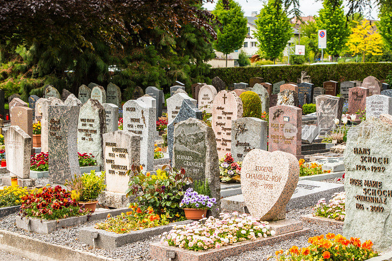 claren公墓，蒙特勒，瑞士