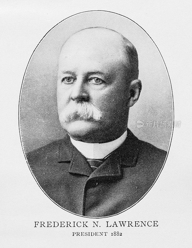 19世纪纽约证券交易所的重要人物肖像:弗雷德里克·劳伦斯