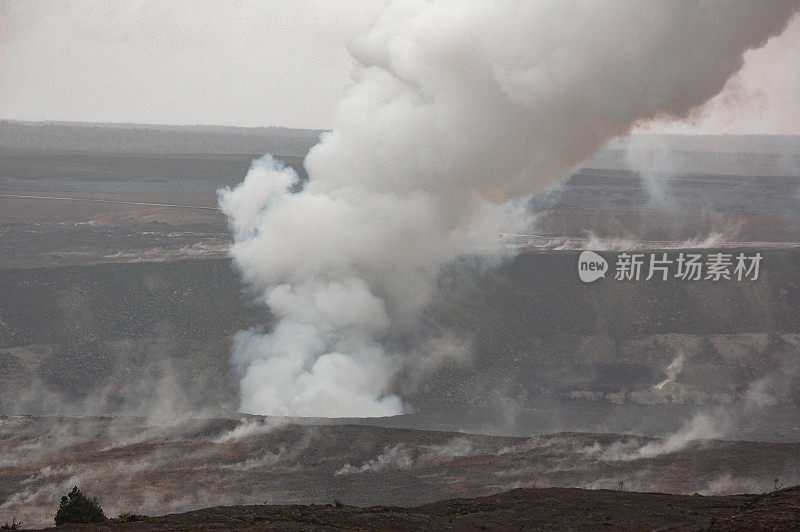 夏威夷大岛的基拉韦厄火山口