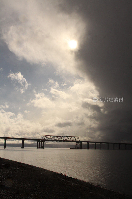 天气锋进入该地区