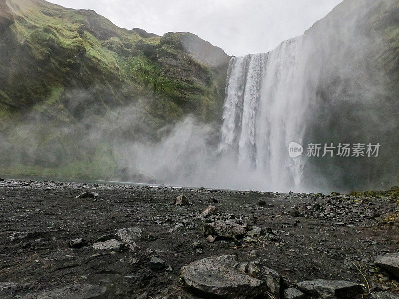 大瀑布，冰岛西南地区壮观的景观