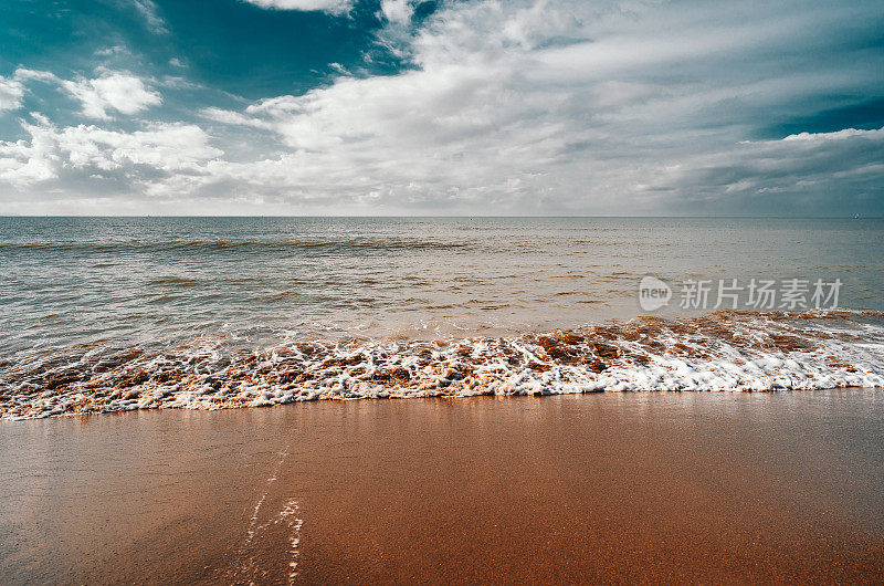 夏天海滩背光