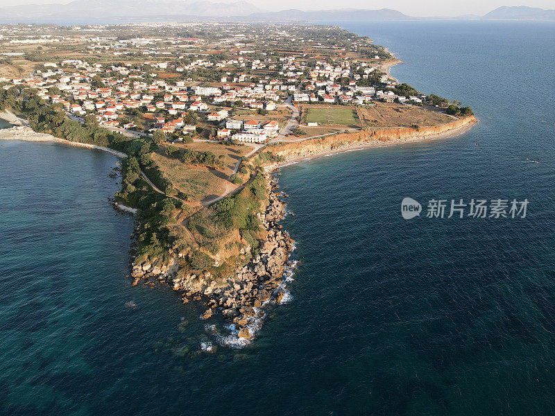 米提卡斯或米提卡斯海滩，旅游胜地海，夏季在希腊普雷韦扎县