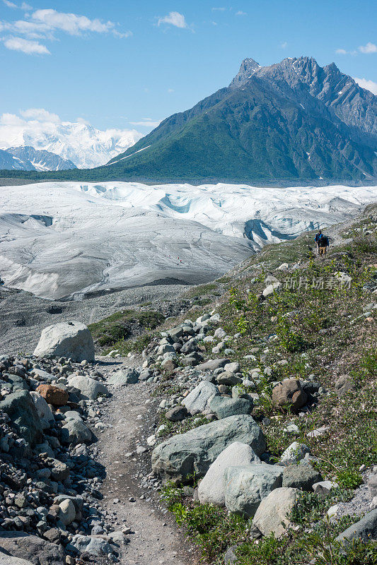 Wrangell-St的风景。伊莱亚斯国家公园和保护山脉