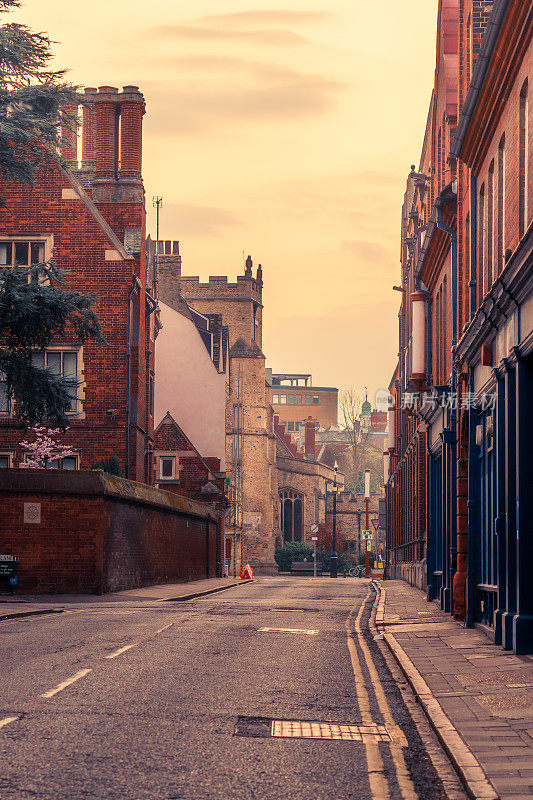 英国剑桥的夜景