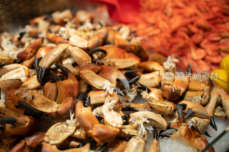 卑尔根鱼市:龙虾、螃蟹等来自挪威的海鲜