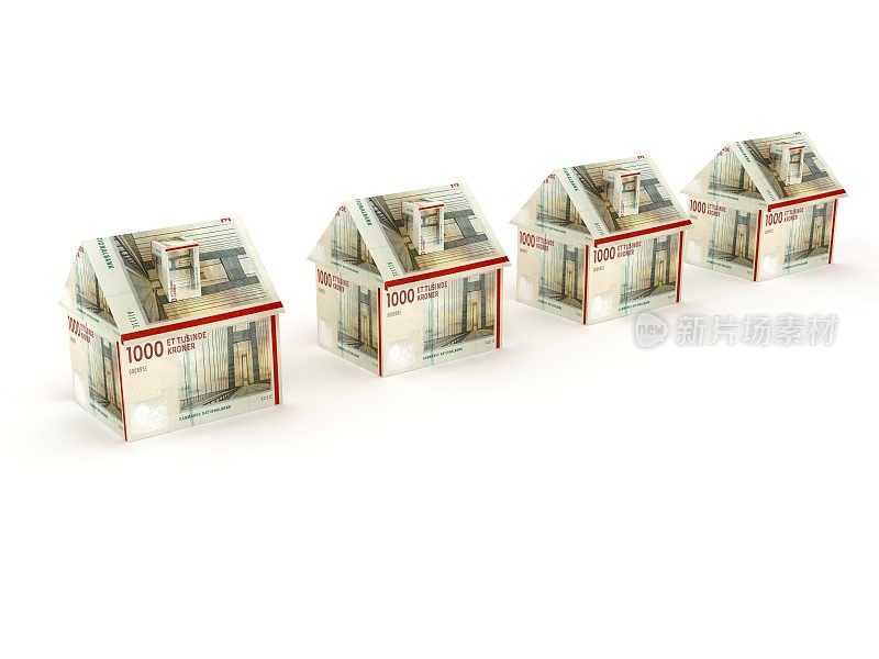 丹麦克朗货币金融购买房屋的租金抵押价格