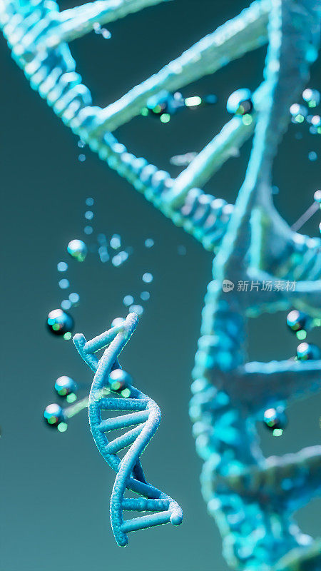 DNA蓝色背景高品质