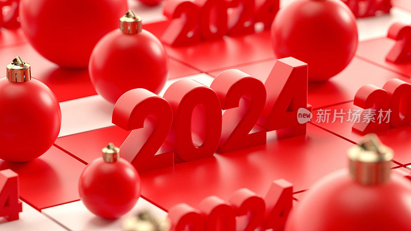2024年新年圣诞背景