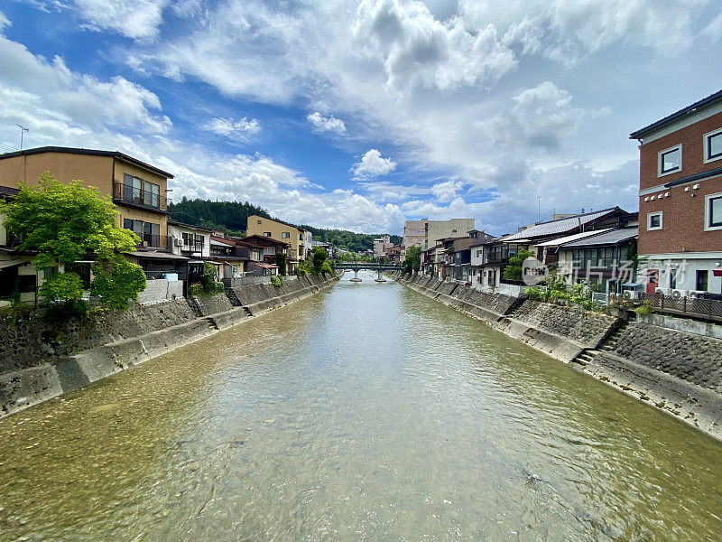 日本-高山城-宫川河古城