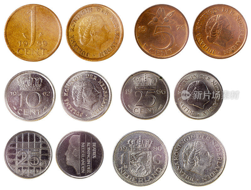 不同的荷兰古币