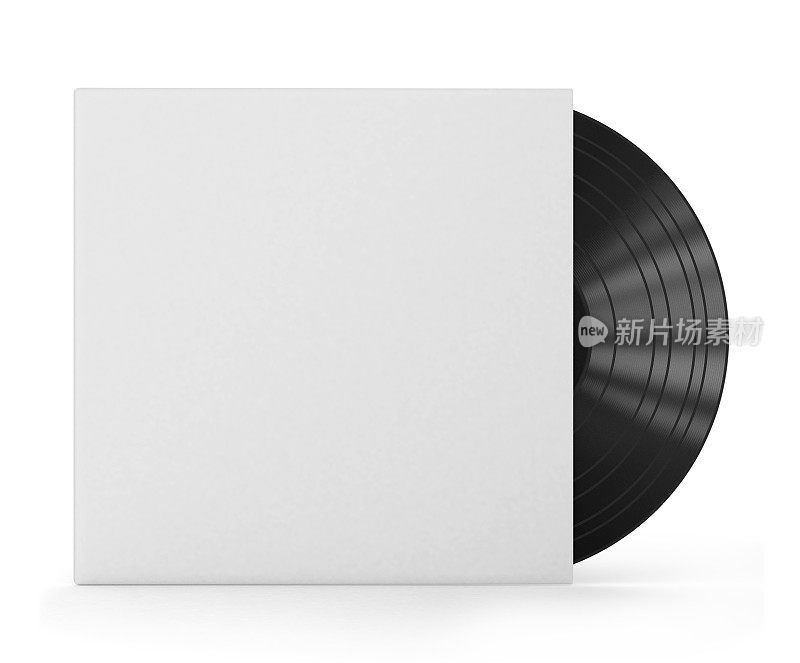 空白封面的黑胶唱片