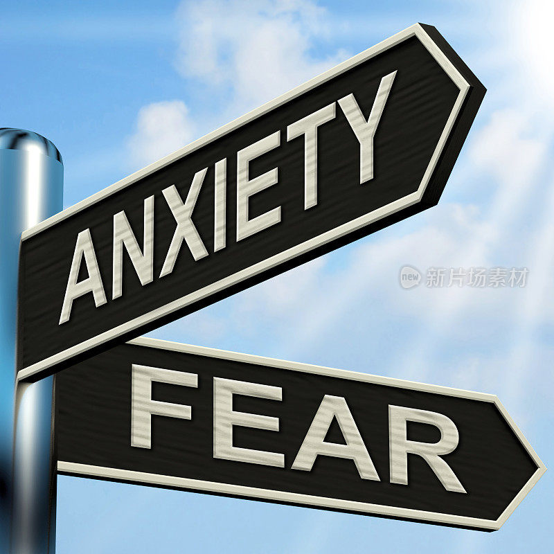 焦虑和恐惧指的是担心、紧张或害怕