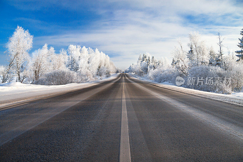 冬季景观与道路