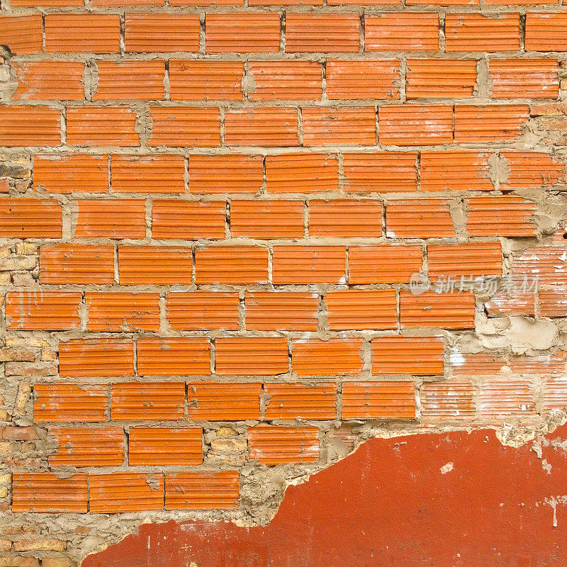 橙色墙砖