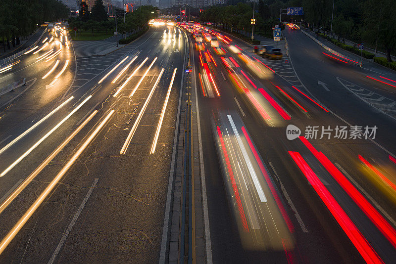 交通城市夜晚