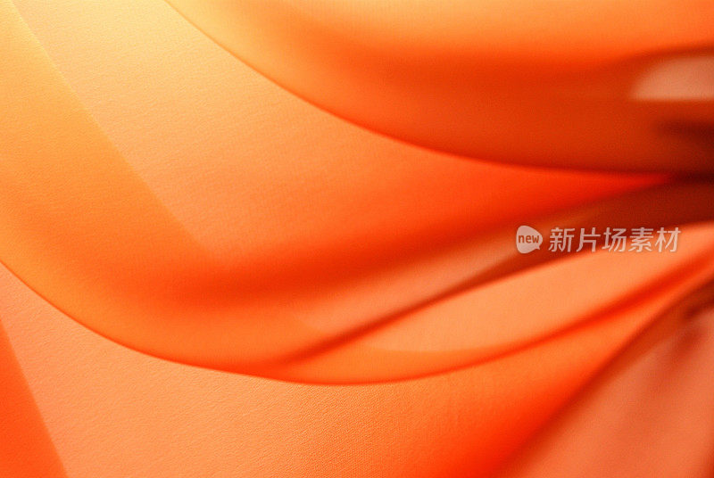 橙色波浪丝绸
